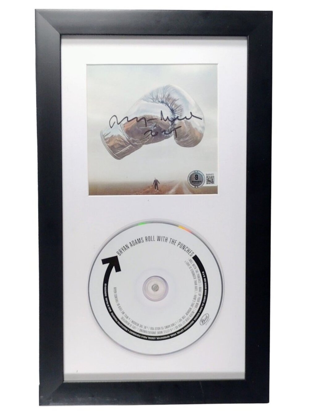 Bryan Adams Signed Roll With The Punches CD Framed Beckett BAS